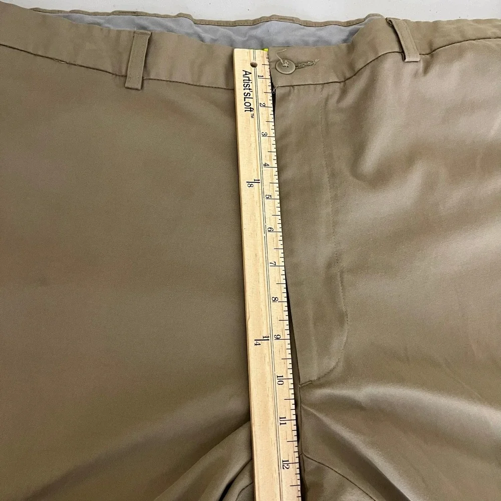 Kenneth Cole Reaction‎ Mens Khaki Tan Stretch Chino Pants 42x30 Solid